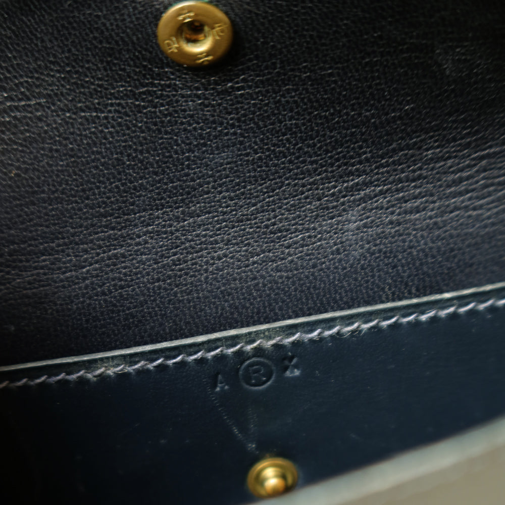 Vintage Hermès 1980s Emblem Ring Box Calf Shoulder Bag