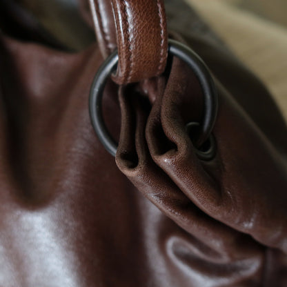 Rare Bottega Veneta Chocolate Brown Leather Intrecciato Weave Shoulder Bag