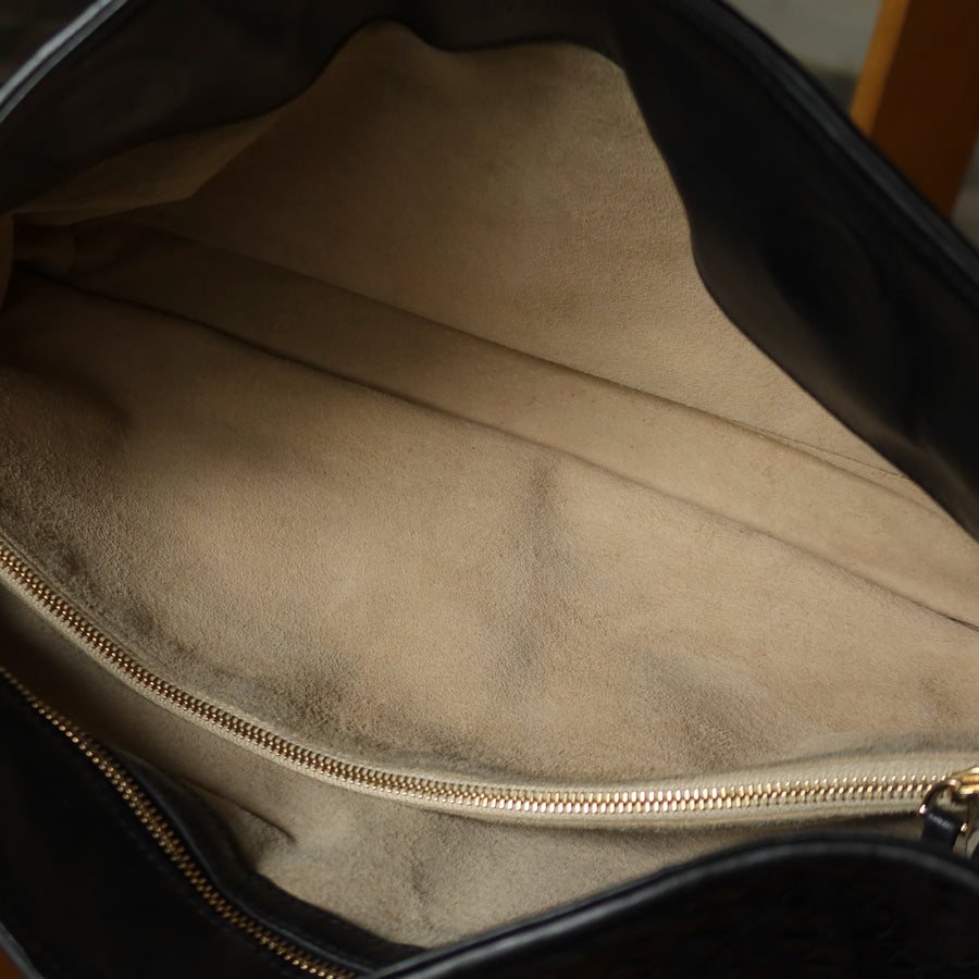 Bottega Veneta Vintage Braided Knot Intrecciato East West Shoulder Bag