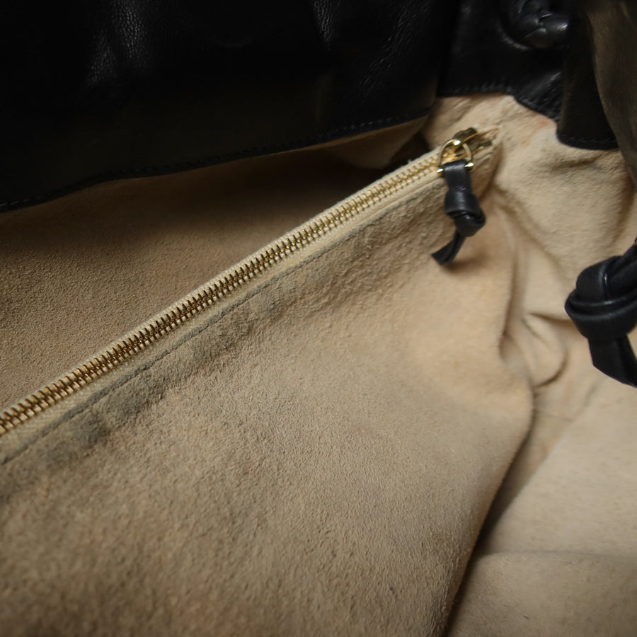 Bottega Veneta Vintage Braided Knot Intrecciato East West Shoulder Bag