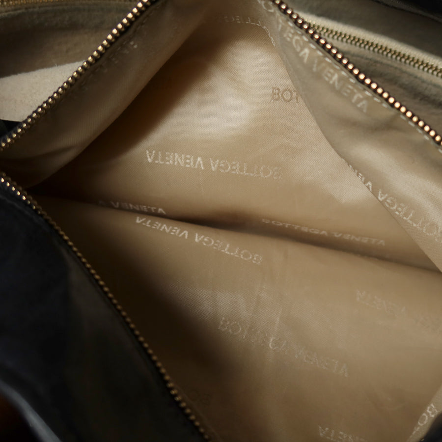 Bottega Veneta Vintage Braided Knot Intrecciato East West Shoulder Bag
