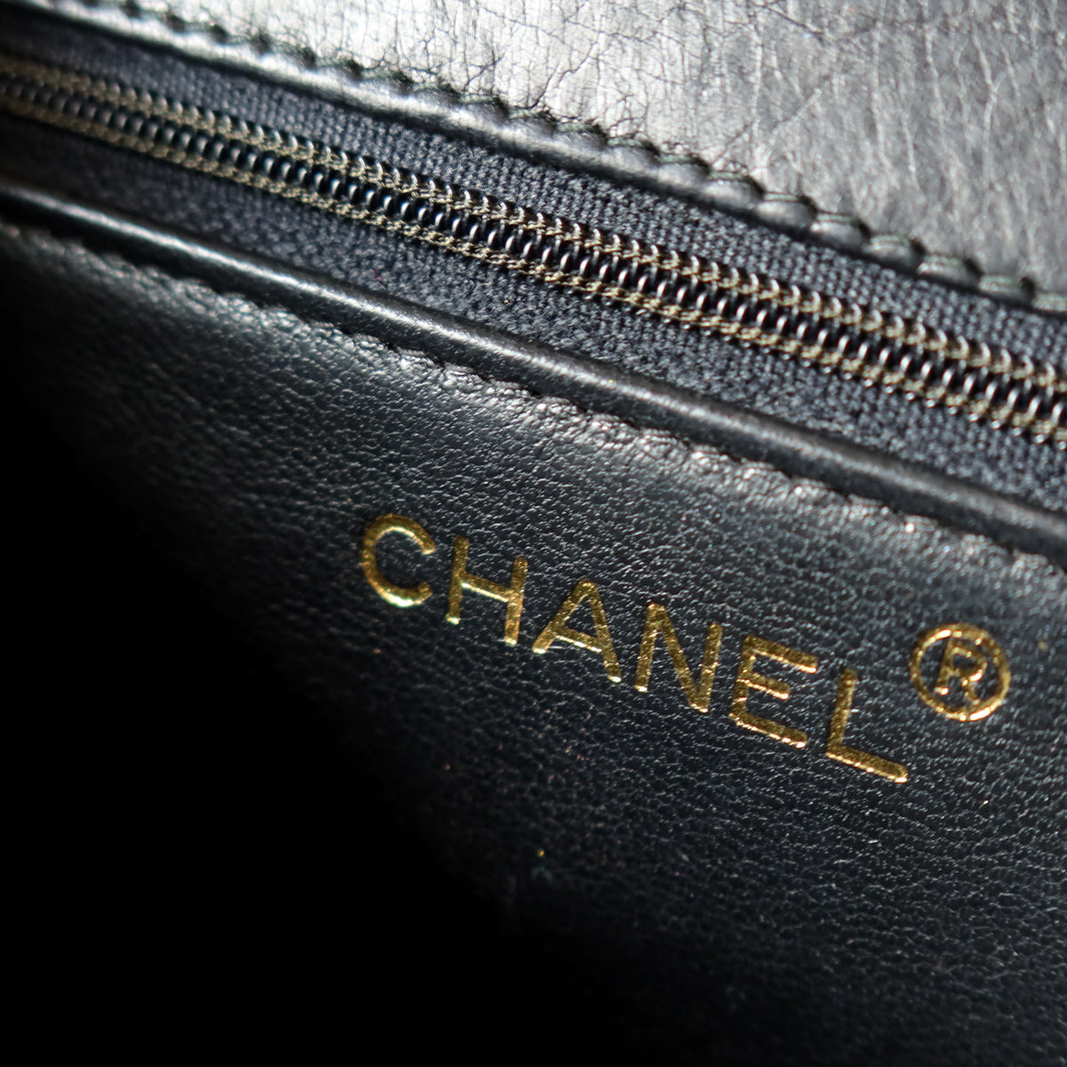 Chanel Vintage Black Lambskin Matelasse Dual Pocket Flap Bag