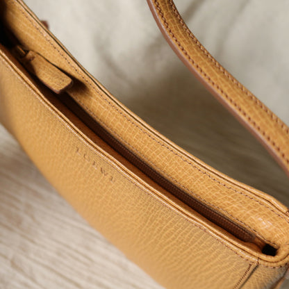 Vintage Loewe Beige Grained Leather Half-moon Purse Bag