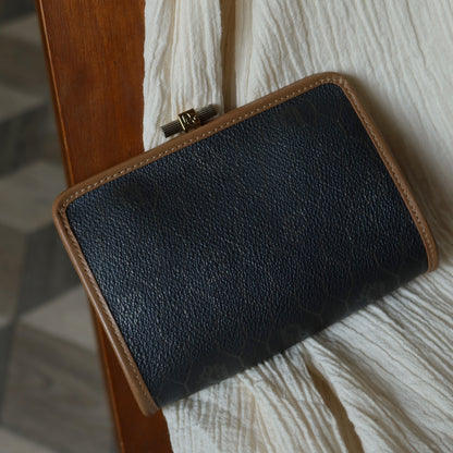 Christian Dior Vintage Oblique Monogram Leather Daily Pouch Bag