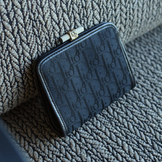 Christian Dior Vintage Trotter Oblique Monogram Daily Small Pouch Case