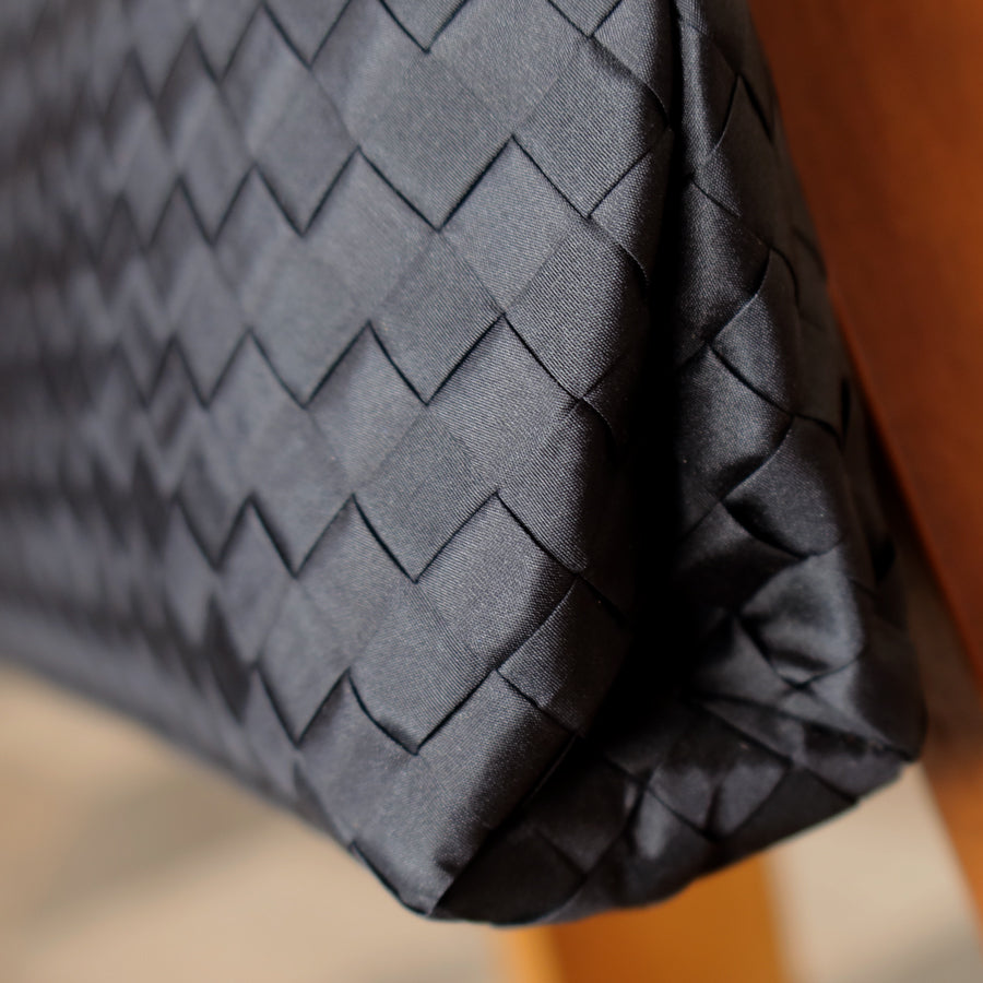 Bottega Veneta Vintage Black Intrecciato Pochette 3way Bag