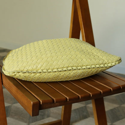 Bottega Veneta Vintage Butter Yellow Intrecciato Weave Ebano Hobo Shoulder Bag M