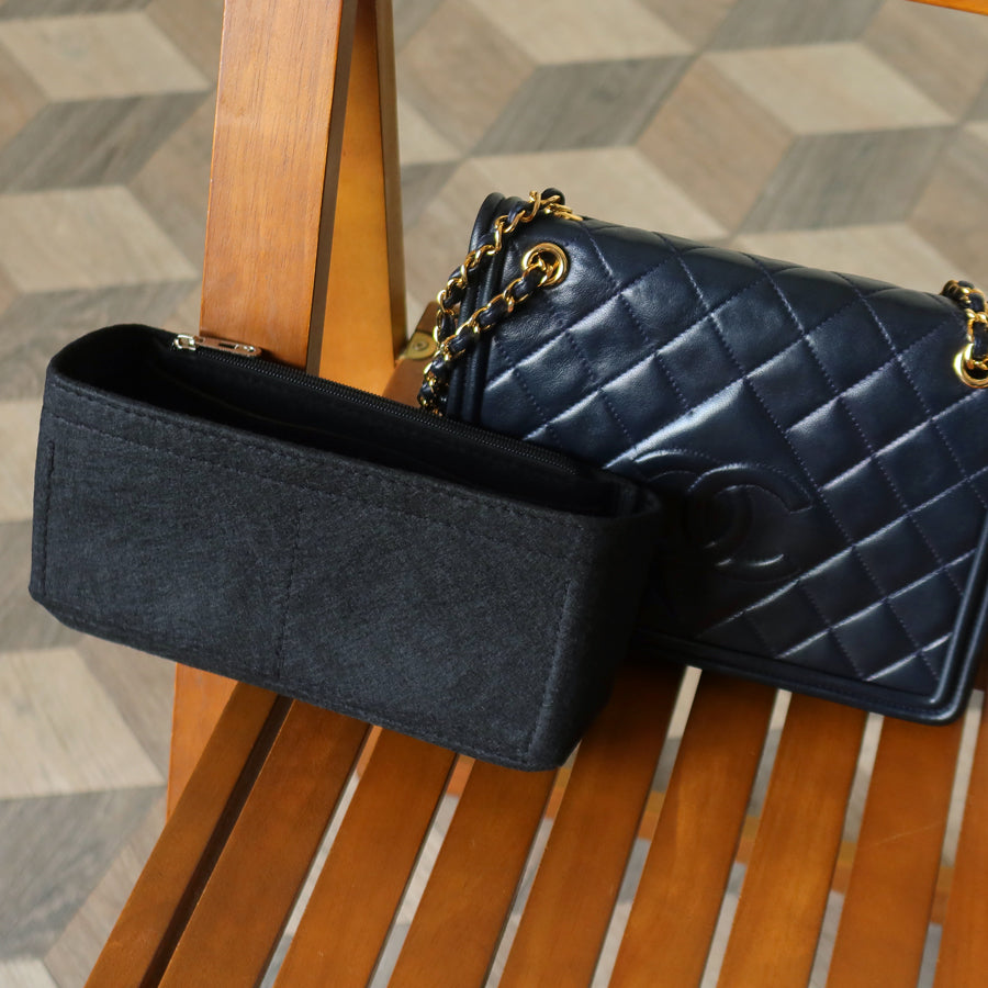 Chanel Vintage Lambskin Matelasse Diamond Quilted CC mark Double Chain Flap Bag