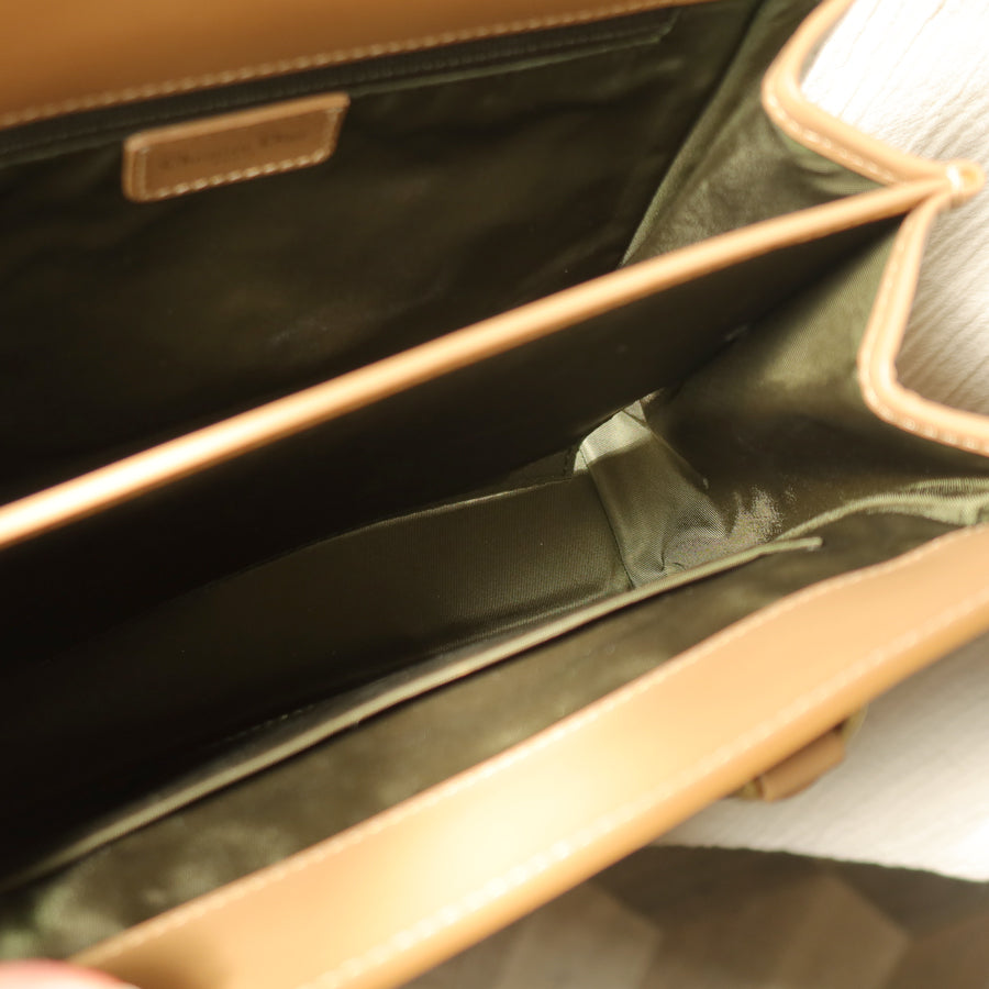 Christian Dior Vintage Oblique Trotter Monogram Beige Olive Diorissimo Handbag