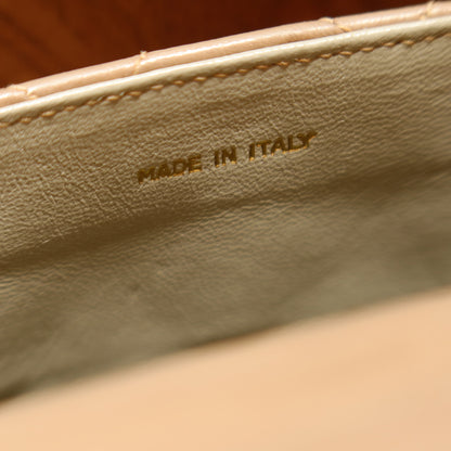 Chanel Vintage Matelasse Quilted Beige Lambskin Coco Fringe Flap Bag