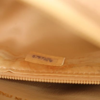 Chanel Vintage Matelasse Quilted Beige Lambskin Coco Fringe Flap Bag