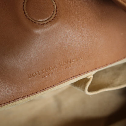 Bottega Veneta Vintage Caramel Brown Intrecciato Campana Hobo Shoulder Bag M2