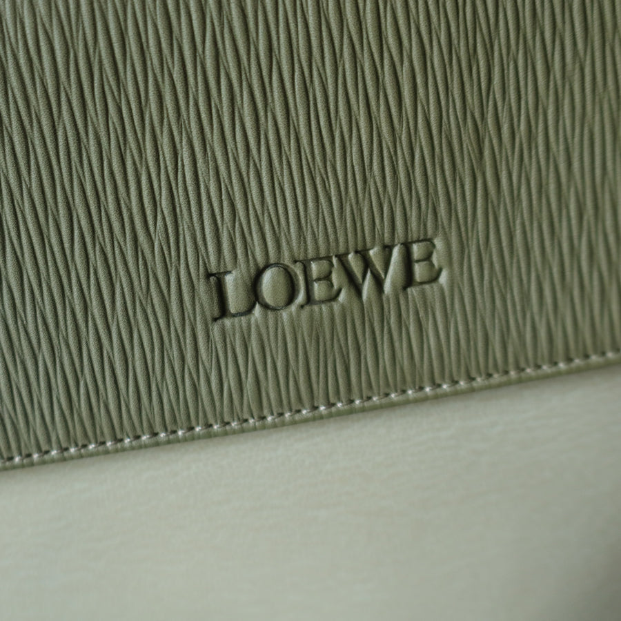 Loewe Vintage Pastel Green Dual Tone Velazquez Leather 2way Shoulder Bag