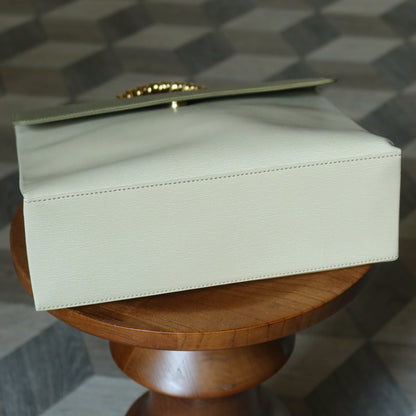 Loewe Vintage Pastel Green Dual Tone Velazquez Leather 2way Shoulder Bag