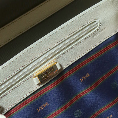 Loewe Vintage Pastel Green Dual Tone Velazquez Leather 2way Shoulder Bag