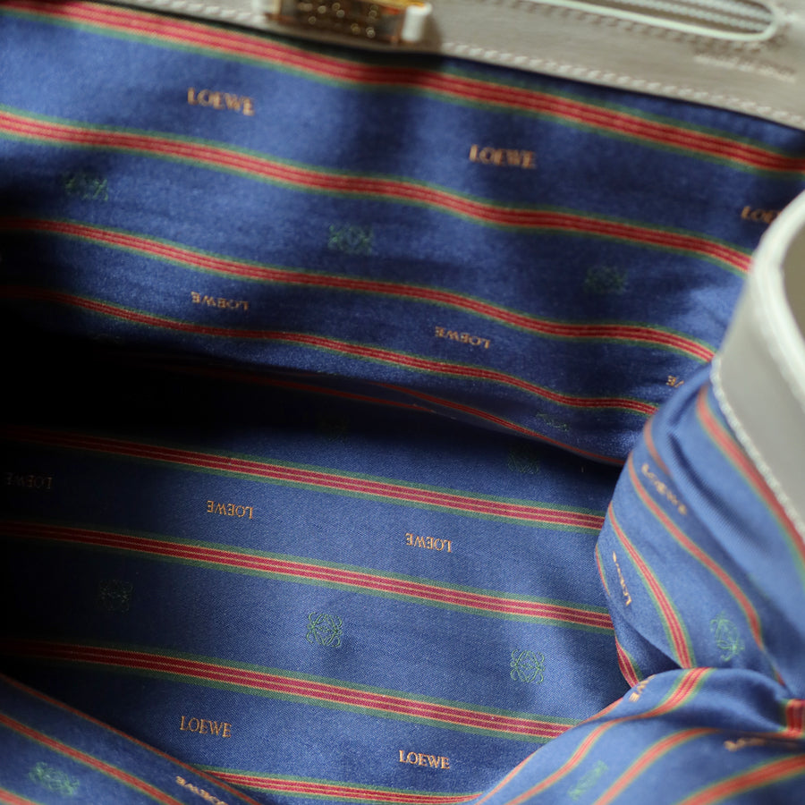 Loewe Vintage Pastel Green Dual Tone Velazquez Leather 2way Shoulder Bag