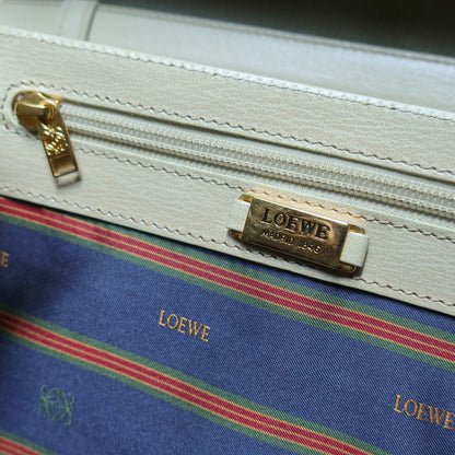 Loewe Vintage Pastel Green Dual Tone Velazquez Leather 2way Shoulder Bag