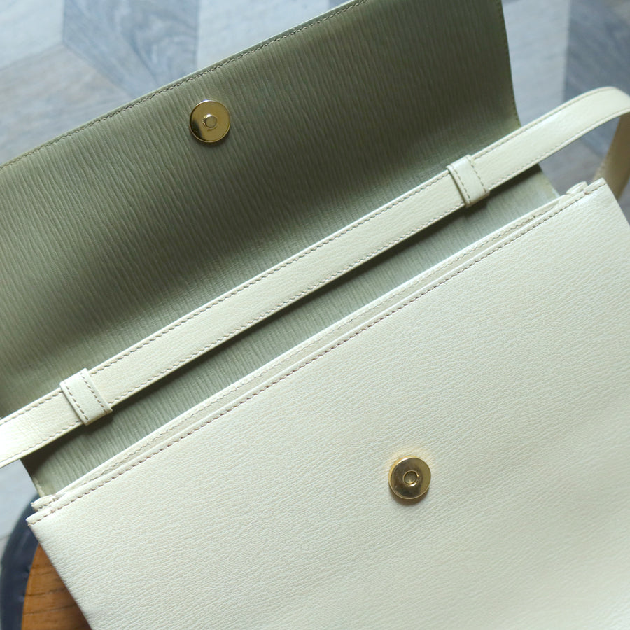 Loewe Vintage Pastel Green Dual Tone Velazquez Leather 2way Shoulder Bag