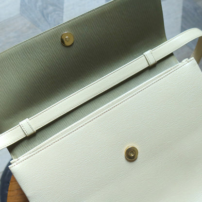 Loewe Vintage Pastel Green Dual Tone Velazquez Leather 2way Shoulder Bag