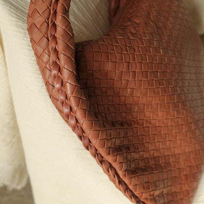 Bottega Veneta Vintage Coral Brown Intrecciato Weave Large Veneta Hobo Bag