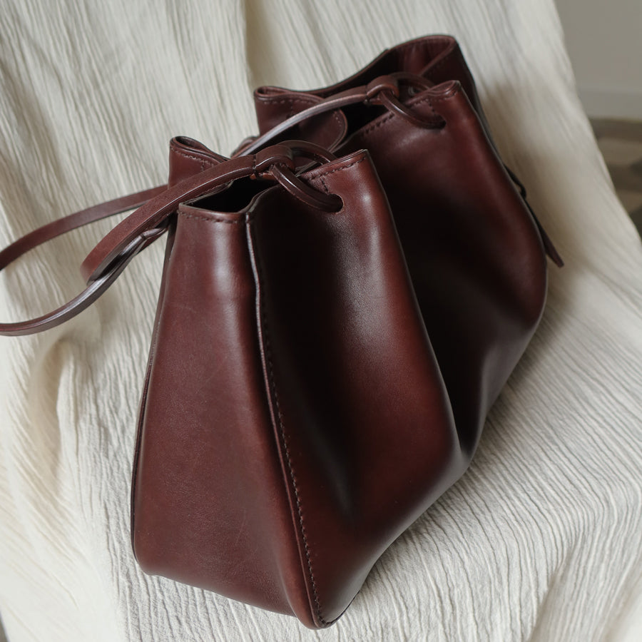 Gucci Vintage Dark Brown Leather Daily Tote Shoulder Bag