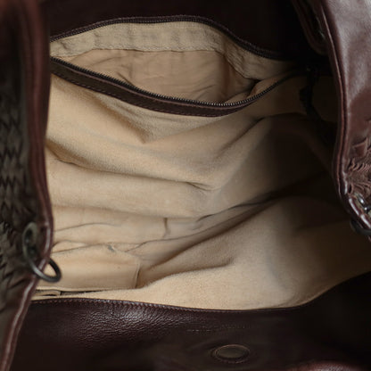Bottega Veneta Vintage Dark Brown Medium Intrecciato Hobo Tote Bag M