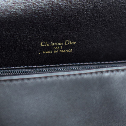 Christian Dior Vintage Gold Fringe Charm Leather Crossbody Sling Bag
