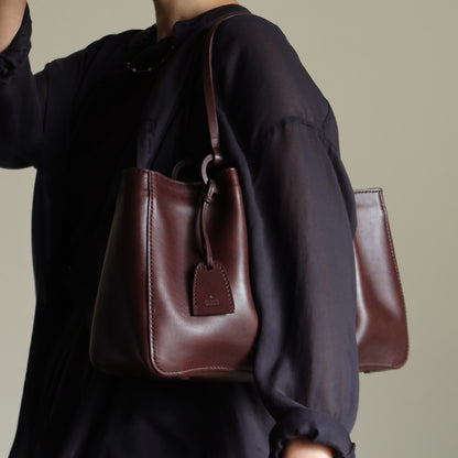 Gucci Vintage Dark Brown Leather Daily Tote Shoulder Bag