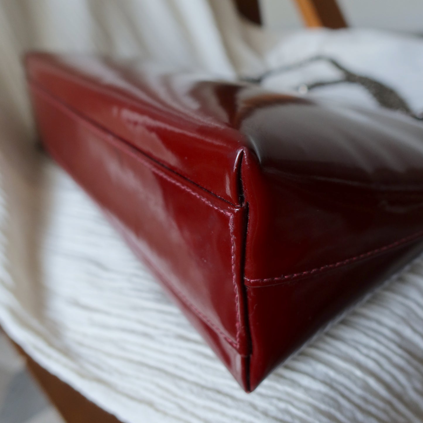 Chanel Vintage Burgundy CC Turn lock Bijoux Shoulder Bag
