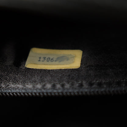 Vintage Chanel Black Lambskin Diamond stitched CC Tassel Classic Flap Bag