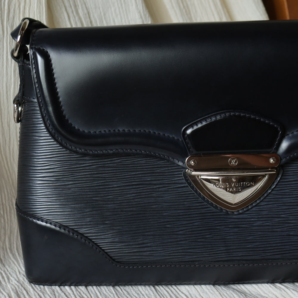 Louis Vuitton Vinage Black Epi Leather Beverly Trunk Shoulder Bag