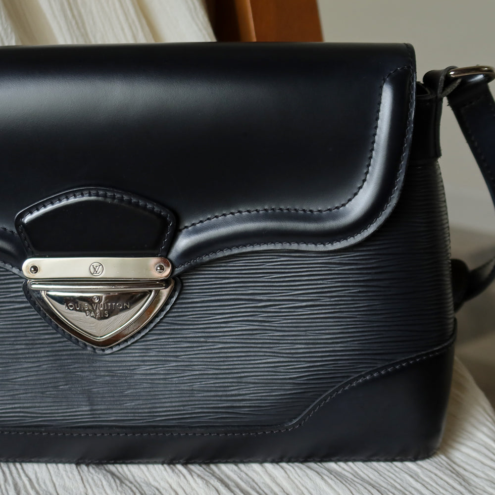 Louis Vuitton Vinage Black Epi Leather Beverly Trunk Shoulder Bag