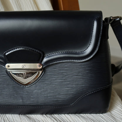 Louis Vuitton Vinage Black Epi Leather Beverly Trunk Shoulder Bag