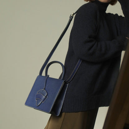 Loewe Vintage Royal Blue Grained Calfskin Leather 2way Barcelona Bag