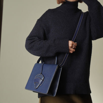 Loewe Vintage Royal Blue Grained Calfskin Leather 2way Barcelona Bag