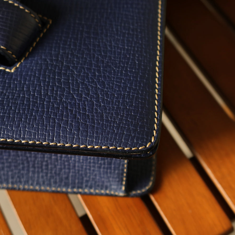 Loewe Vintage Royal Blue Grained Calfskin Leather 2way Barcelona Bag