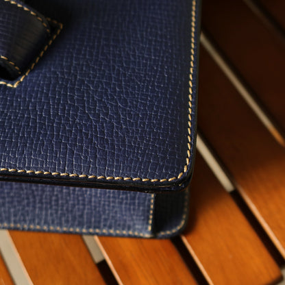 Loewe Vintage Royal Blue Grained Calfskin Leather 2way Barcelona Bag