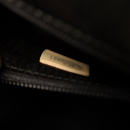 Chanel Vintage Black Lambskin Gold Tassel Asymmetrical Double Flap Bag