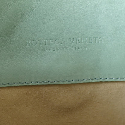 Bottega Veneta Vintage Light Turquoise Blue Intrecciato Origami Shoulder Flap Bag