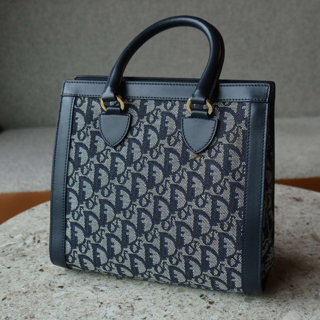 Christian Dior Vintage Oblique Trotter Monogram Diorissimo Handbag
