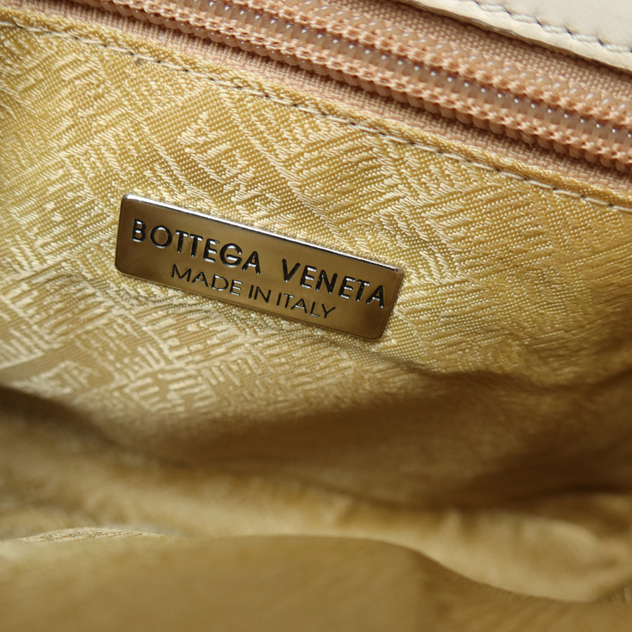 Bottega Veneta Vintage Ivory White Intrecciato Turn lock 2way Mini Shoulder Bag
