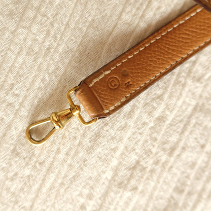 Hermès Vintage '80s Brown Leather Double H 2way Shoulder Flap Bag
