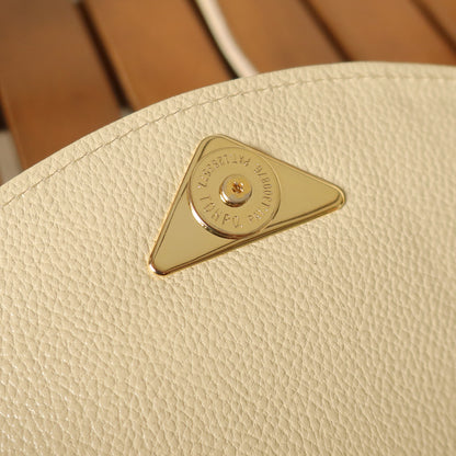 Yves Saint Laurent YSL Vintage Cream Ivory Half Moon Crossbody Flap bag