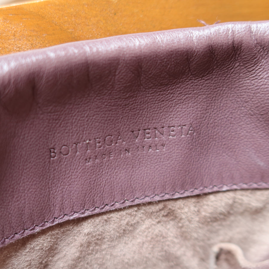 Bottega Veneta Vintage Lilac purple Intrecciato Ring Hobo Shoulder Flap Bag