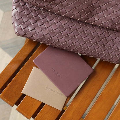 Bottega Veneta Vintage Lilac purple Intrecciato Ring Hobo Shoulder Flap Bag