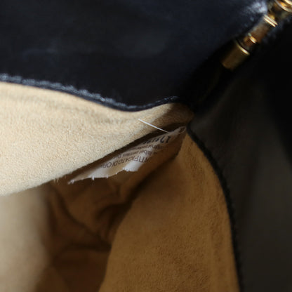 Bottega Veneta Vintage Black Intrecciato Weave Pochette Clutch Shoulder Bag