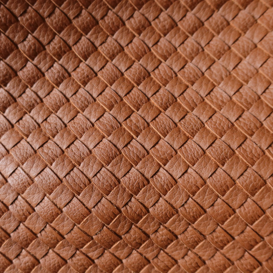 Bottega Veneta Vintage Tan Brown Intrecciato Ring Strap Shoulder Bag