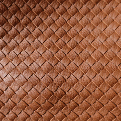 Bottega Veneta Vintage Tan Brown Intrecciato Ring Strap Shoulder Bag