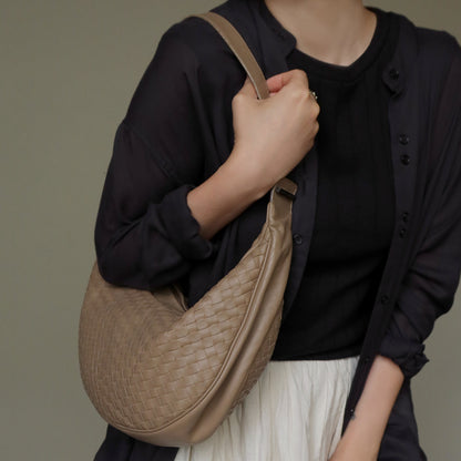 Bottega Veneta Vintage Brown Intrecciato Hobo Shoulder Bag