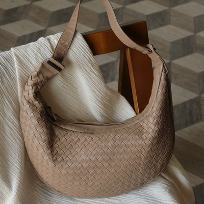 Bottega Veneta Vintage Brown Intrecciato Hobo Shoulder Bag